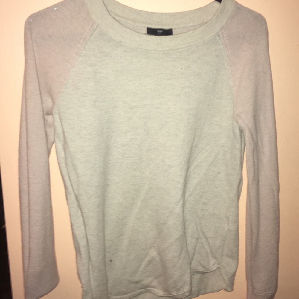 Pink and Off White Sweater